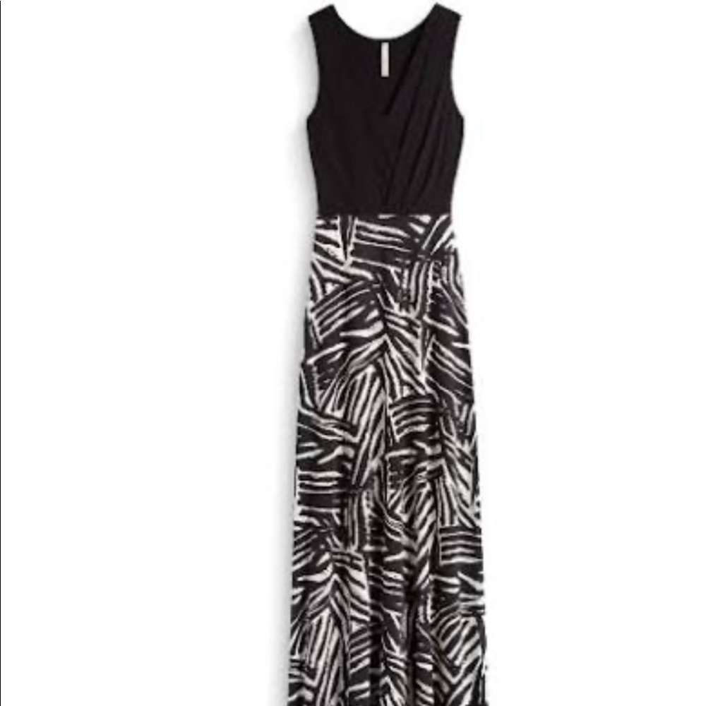 Gilli black knit maxi dress